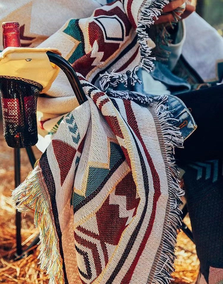 Aztec Throw Camping Blanket