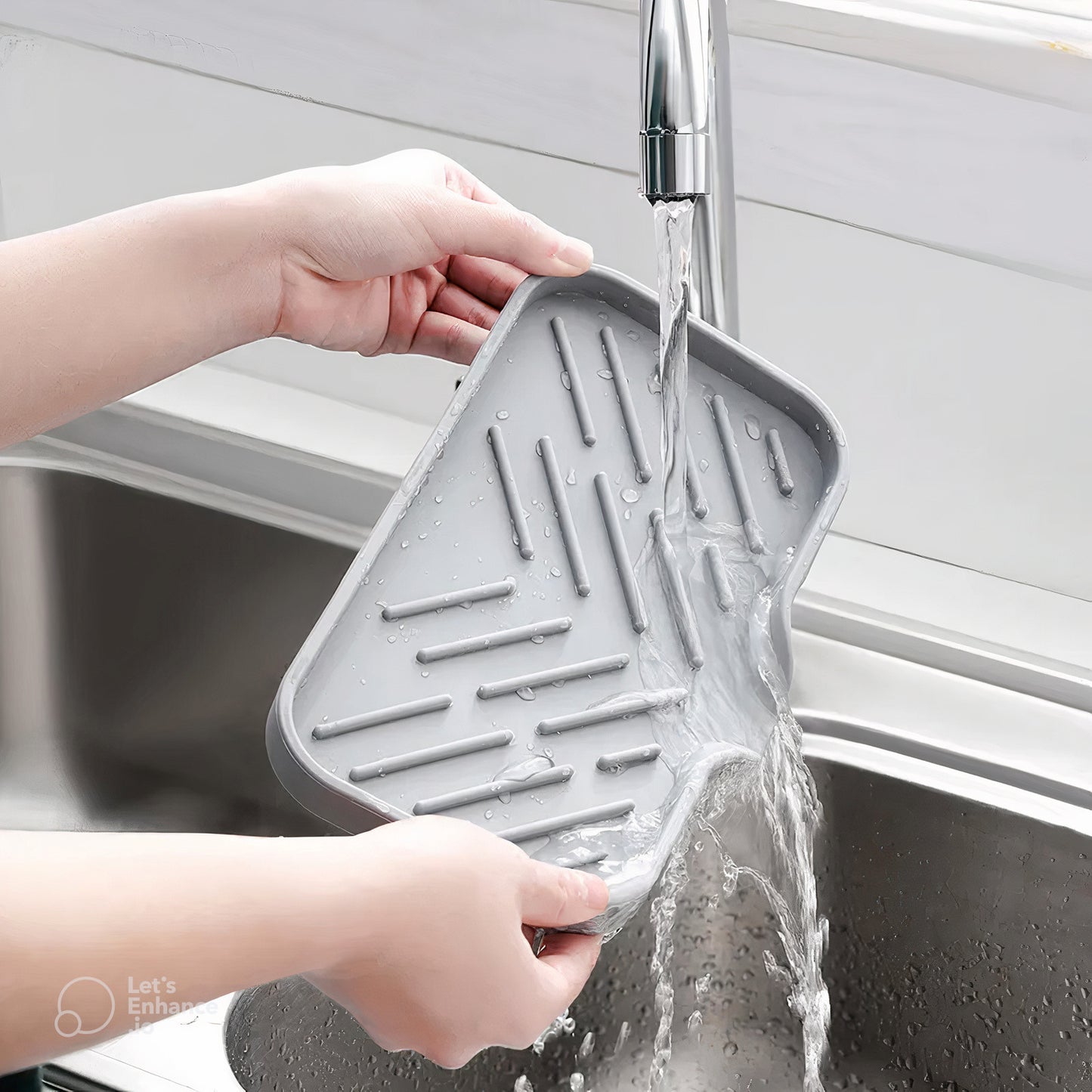 Self Draining Kitchen Silicone Mat