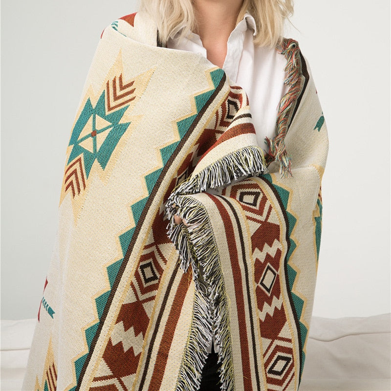 Aztec Throw Camping Blanket