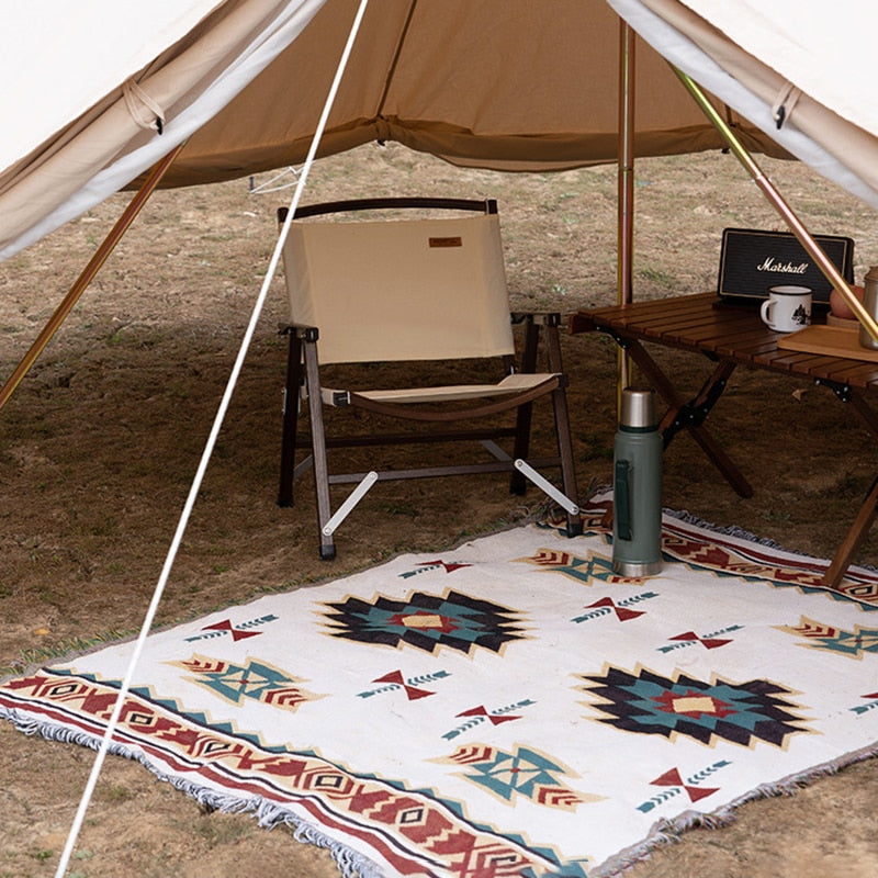 Aztec Throw Camping Blanket