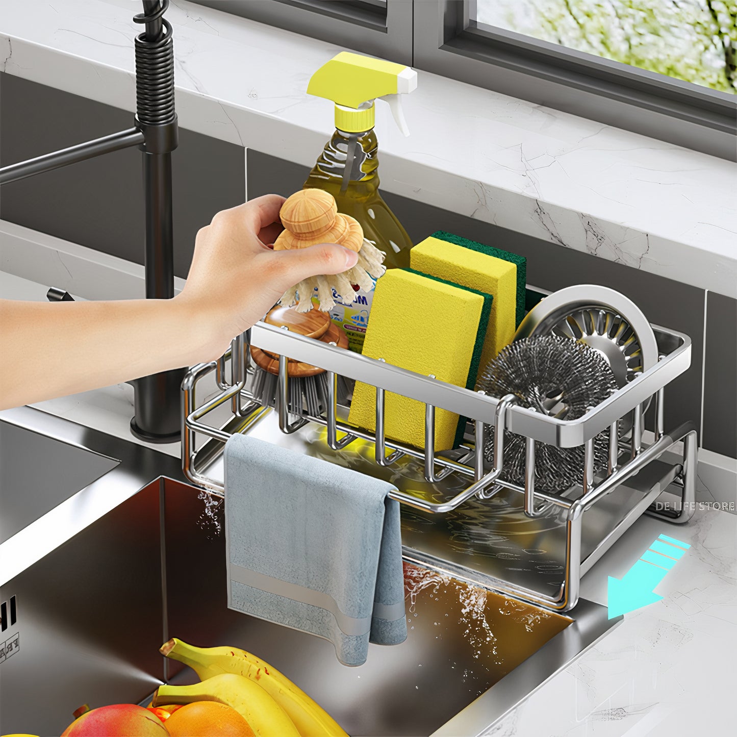 Stainless Steel Kitchen Sink Caddy