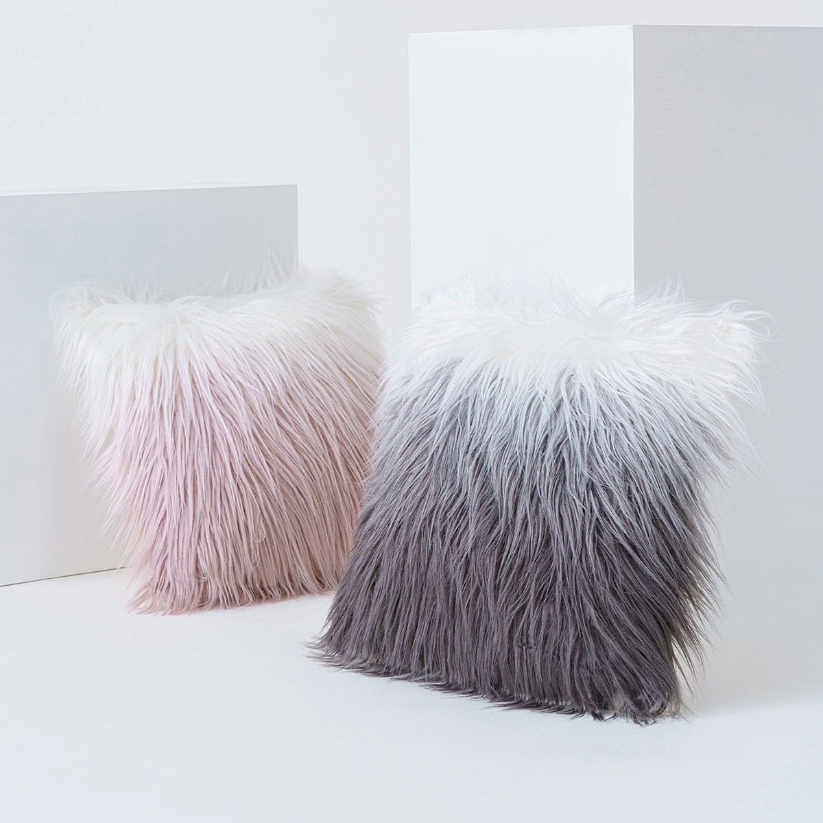 Mongolian Lamb Faux Fur Pillow Cover