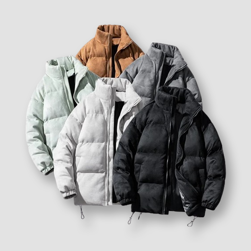 Ocean Paris Suede Puffer Jacket