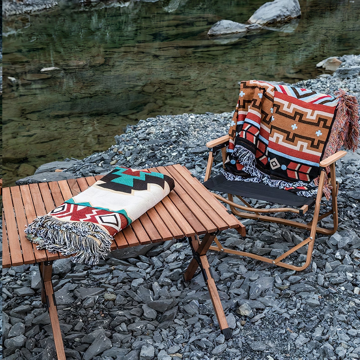 Aztec Throw Camping Blanket
