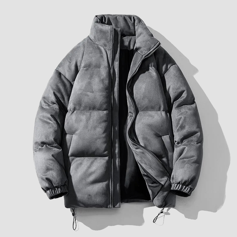 Ocean Paris Suede Puffer Jacket