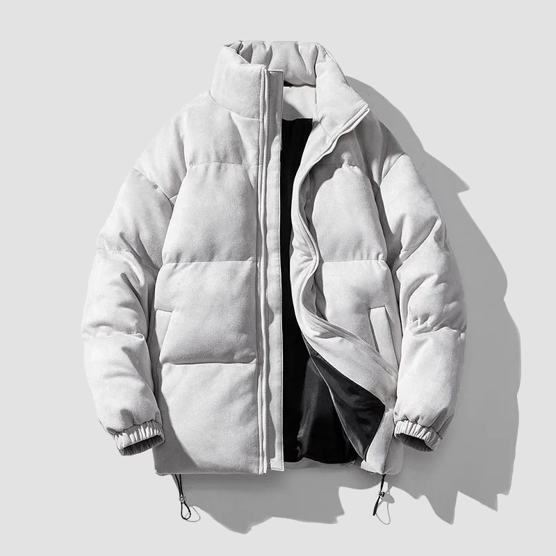 Ocean Paris Suede Puffer Jacket