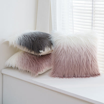 Mongolian Lamb Faux Fur Pillow Cover