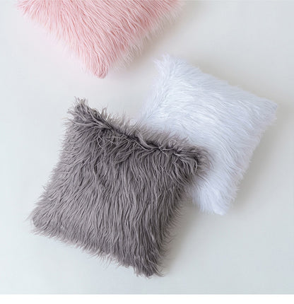 Mongolian Lamb Faux Fur Pillow Cover