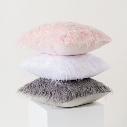 Mongolian Lamb Faux Fur Pillow Cover