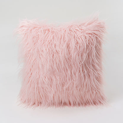 Mongolian Lamb Faux Fur Pillow Cover
