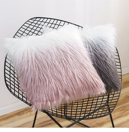 Mongolian Lamb Faux Fur Pillow Cover